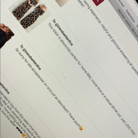 NAVY & FLORAL PRINT SMOCKED TOP MAXI DRESS - Picture 7 of 7